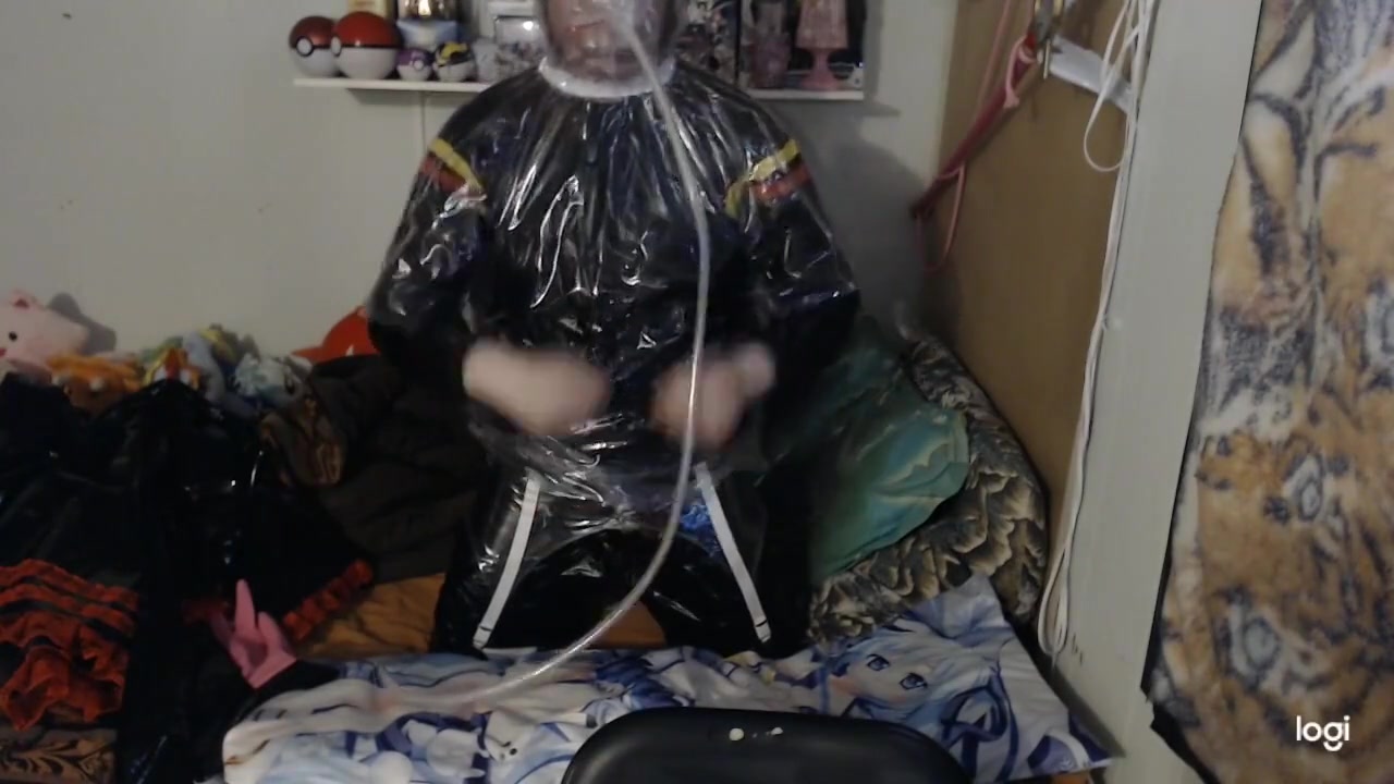 Pvc Rubber Sissy Breathplay And Pillow Hump