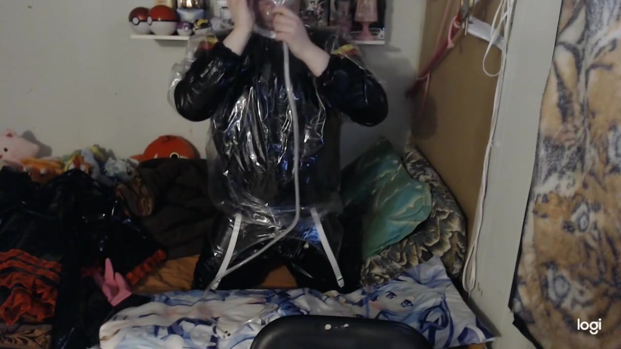 Pvc Rubber Sissy Breathplay And Pillow Hump