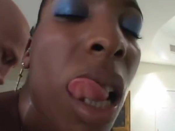 Her black cock is happy