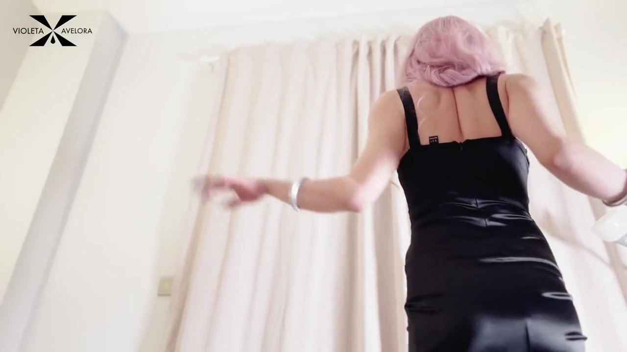 Mini Dress - Shemale In Black Dancing