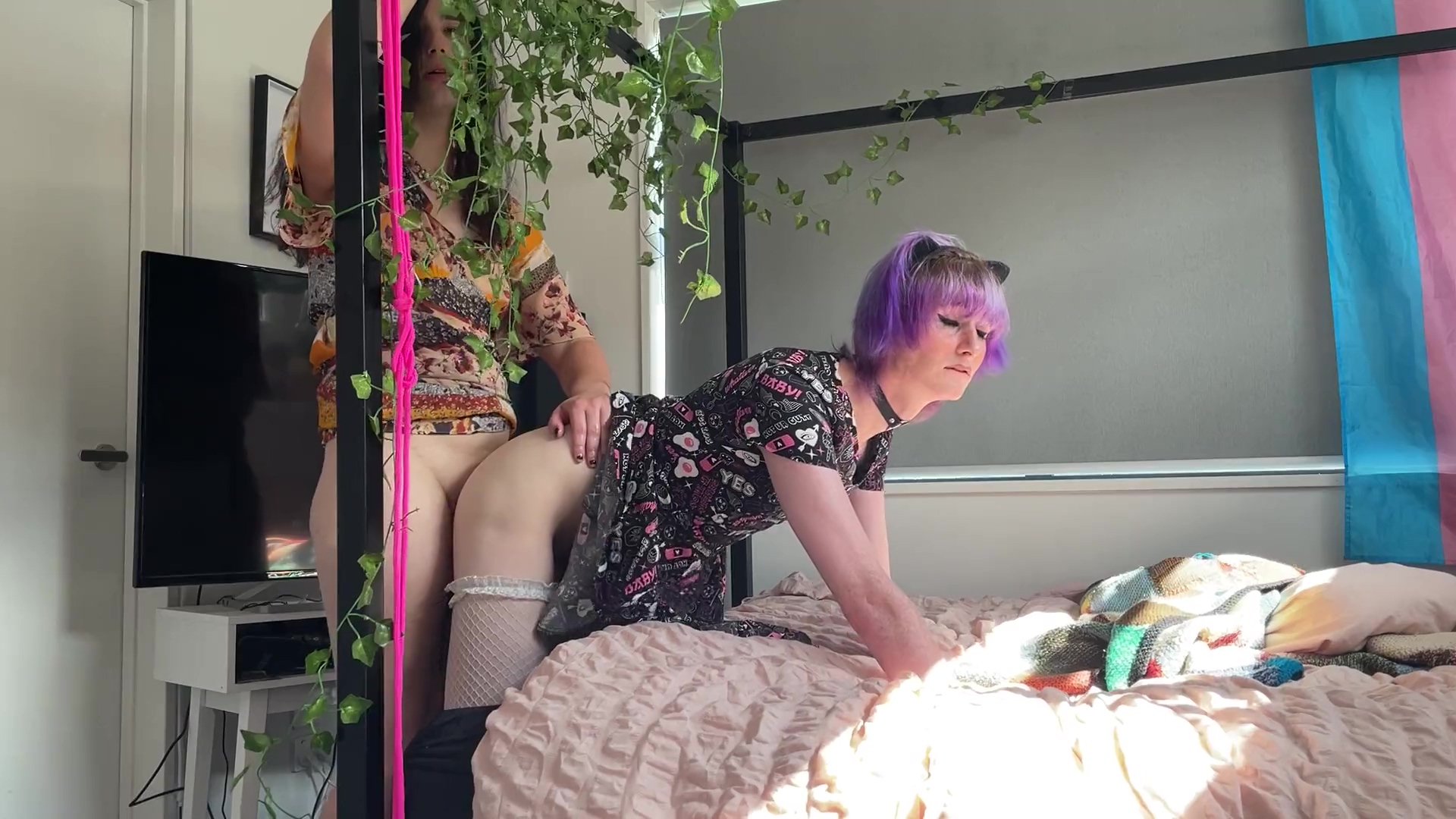 New Zealand Amateur Trans Lesbian Anal Ass Fucking Cassie Moans