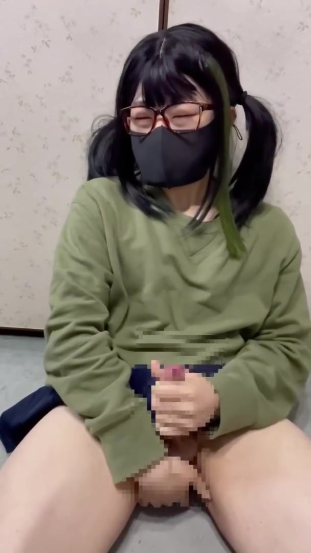 Asian Femboy Sui Busted A Nut From Her Hard Dick!