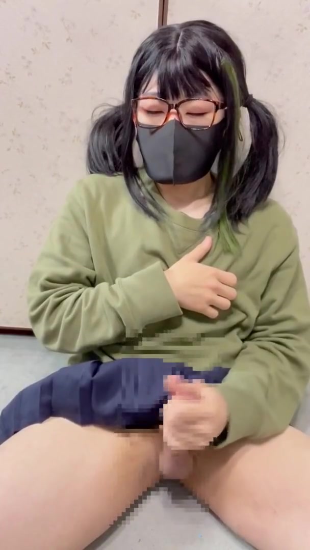 Asian Femboy Sui Busted A Nut From Her Hard Dick!