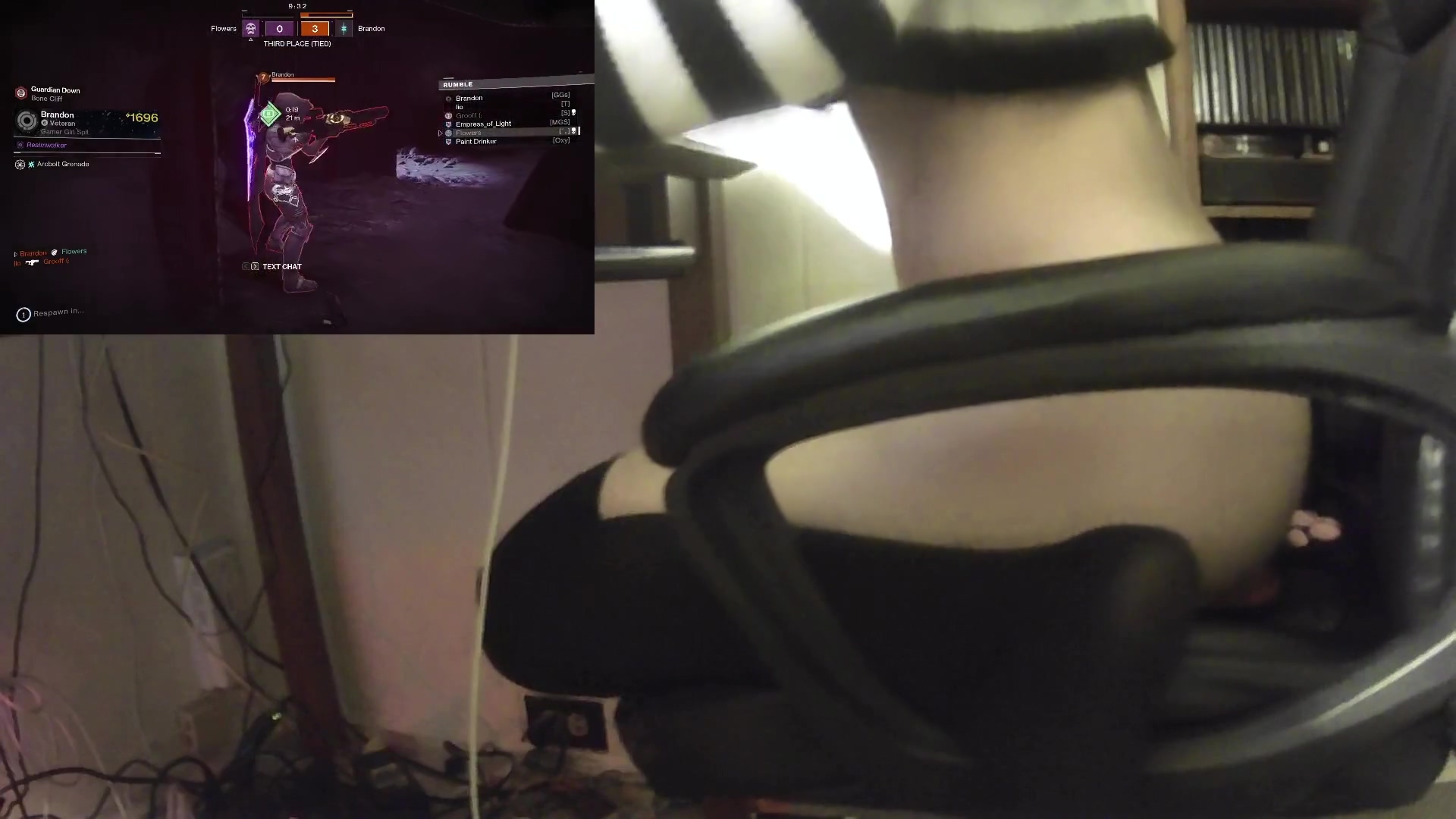 Femboy Plays Destiny While Riding Dildo