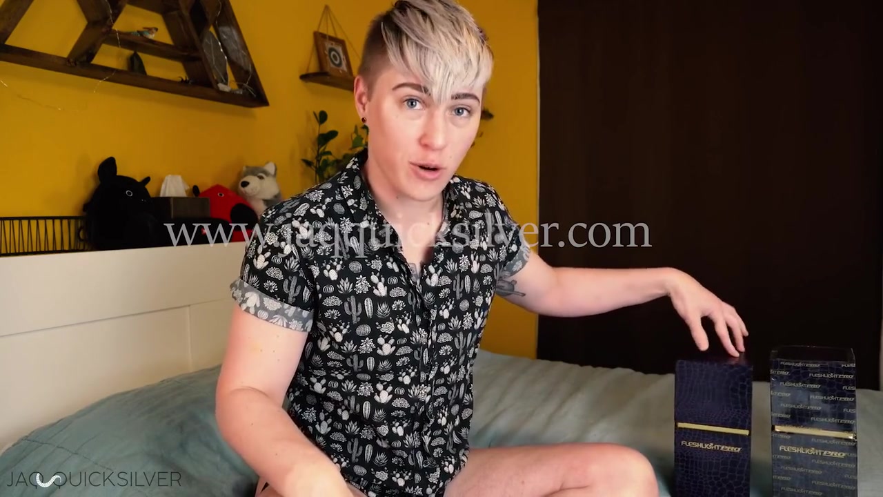 Unboxing And Fucking My Own Fleshlight Model - Nonbinary Trans Big Clit Ftm - Full Video
