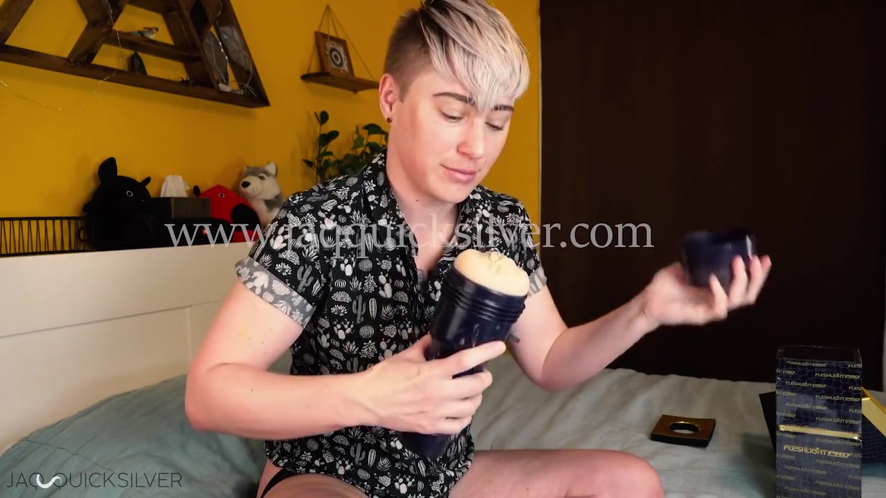 Unboxing And Fucking My Own Fleshlight Model - Nonbinary Trans Big Clit Ftm - Full Video