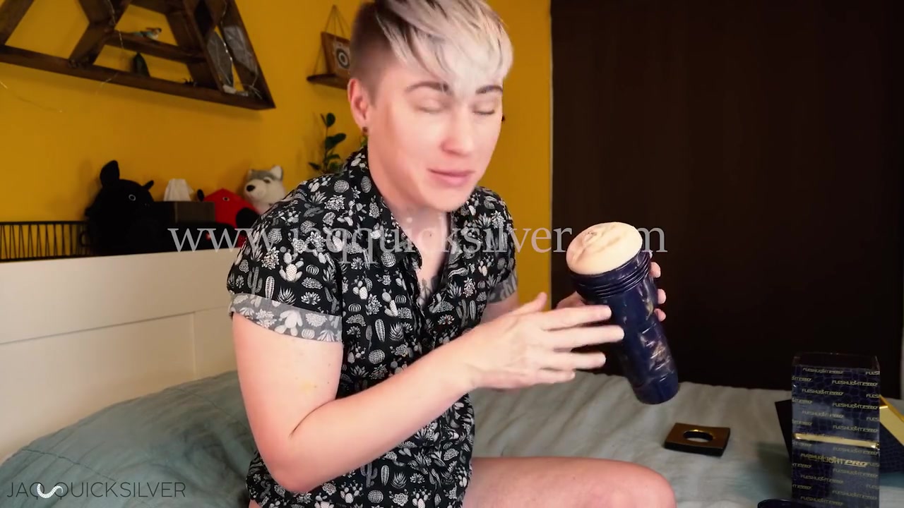 Unboxing And Fucking My Own Fleshlight Model - Nonbinary Trans Big Clit Ftm - Full Video