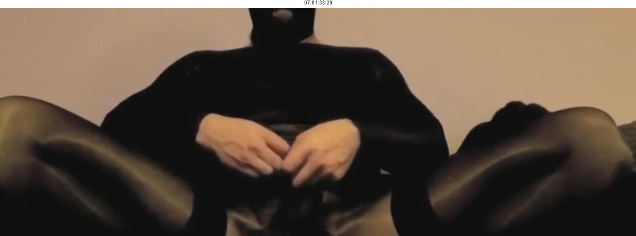 Cumming in black pantyhose