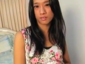 Cute college girl ladyboy in solo pleasure