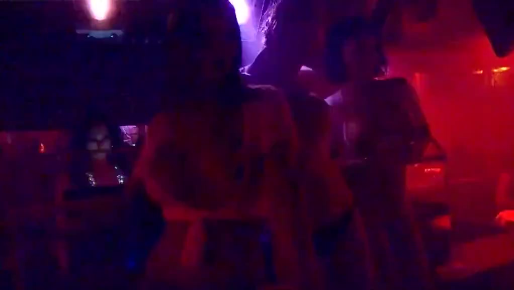 3 shemales dancing in a club