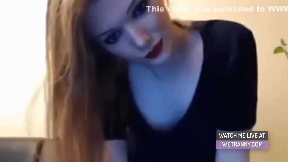 Redhead Tgirl Strips And Tease On Cam 8 Min