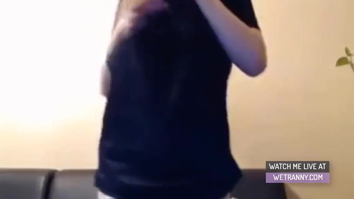Redhead Tgirl Strips And Tease On Cam 8 Min