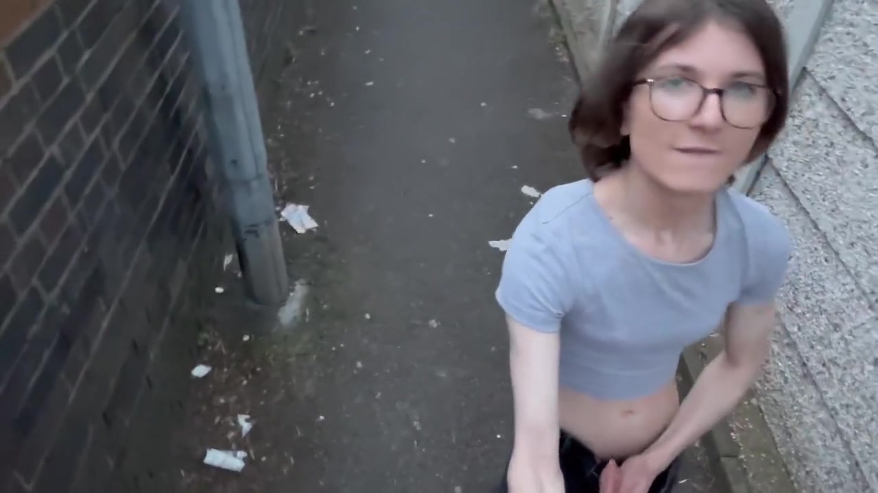 Naughty teen 18+ Trans Girl Gets Public Alleyway