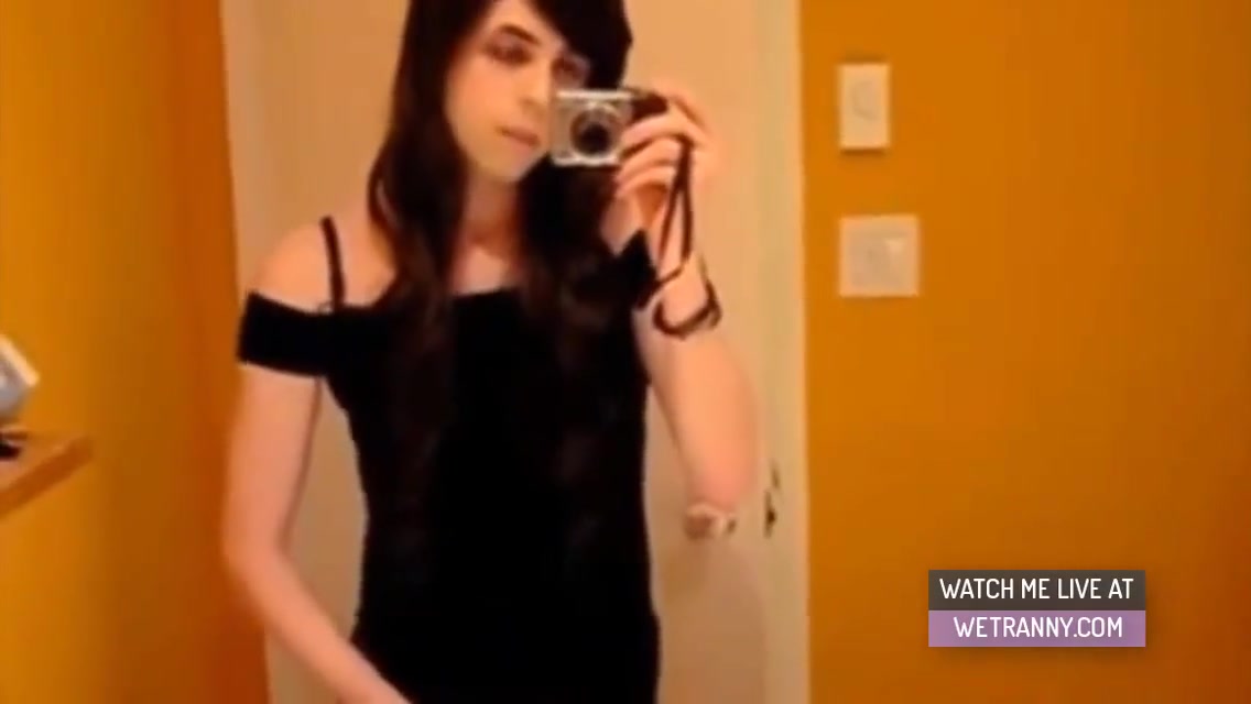 Hot Trans Amateur In Sexy Fishnets Toys Her Ass 5 Min