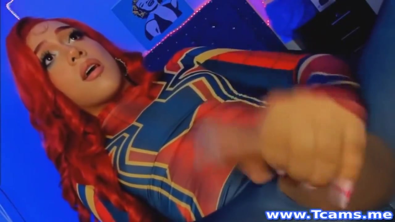 Shemale Model Wanking Her Hard Cock