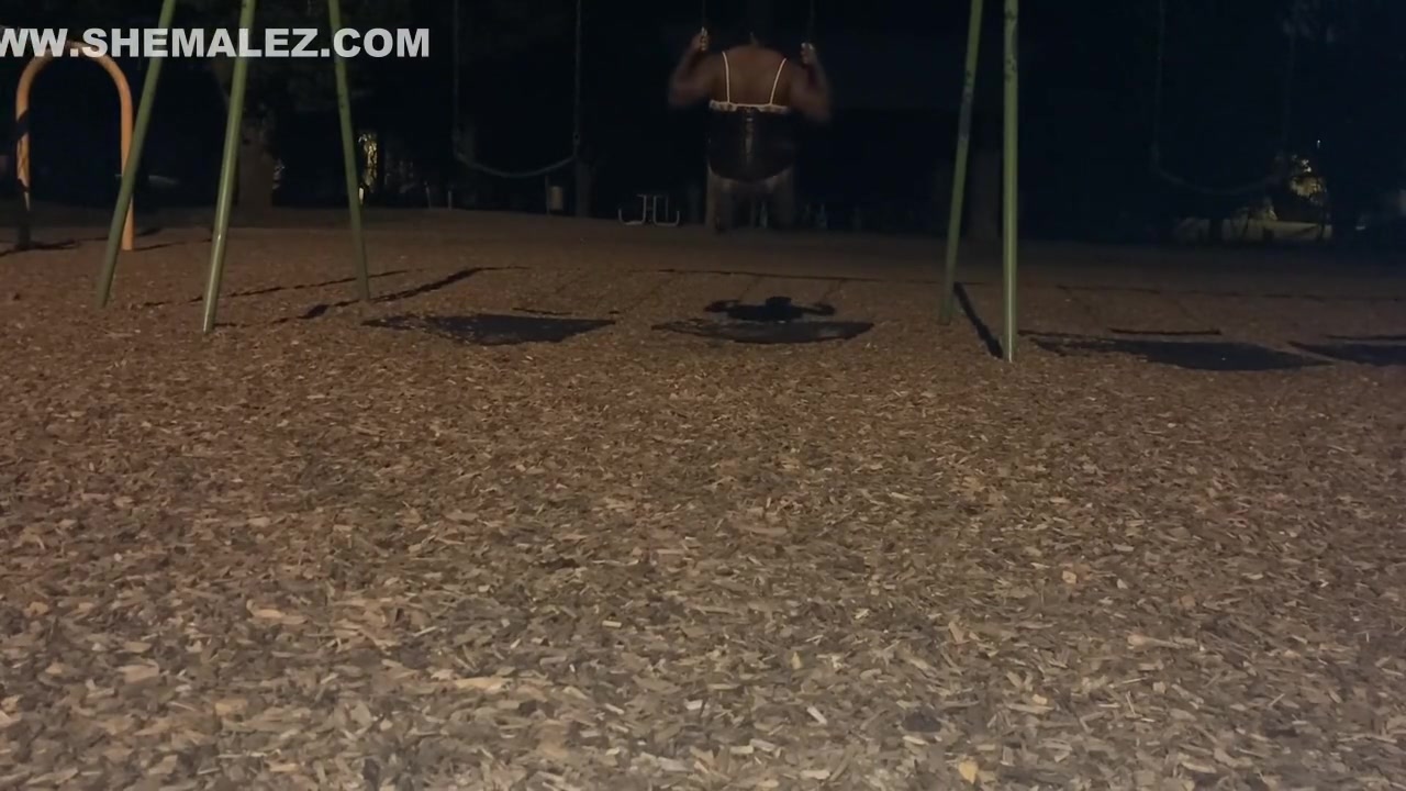 Sissy Playing Outdoors