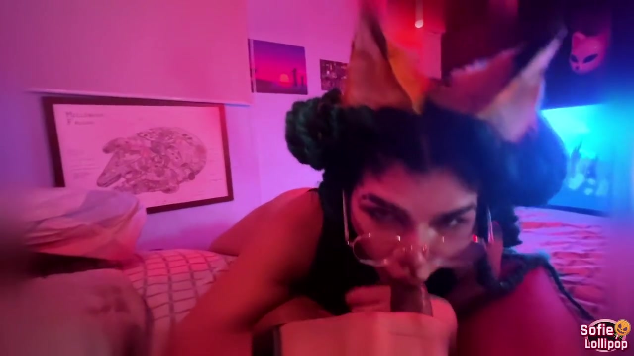 Sofie Lollipop In Becomes A Dark Foxy On This Halloween Night & She Is About To Do Some Naughty Things