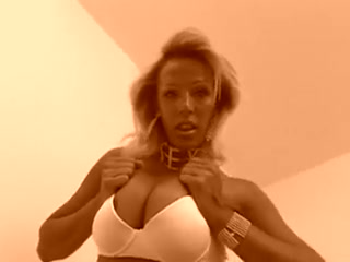 Shemale Pamela anderson take two dark cocks