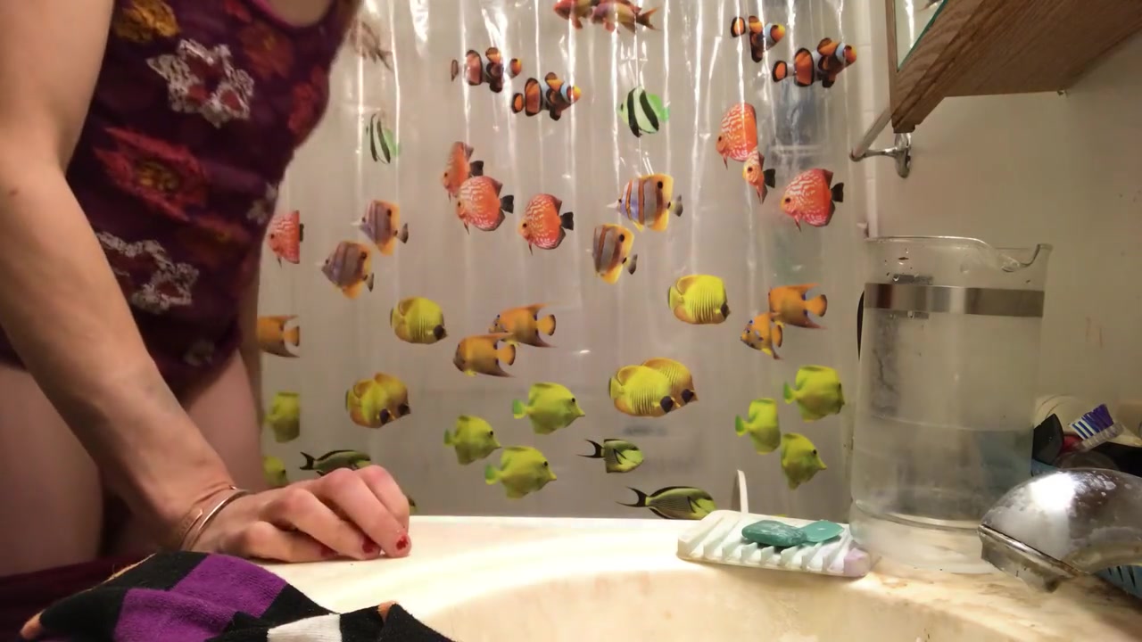 Stripy Long Socks Pee And Glass Ass Plug