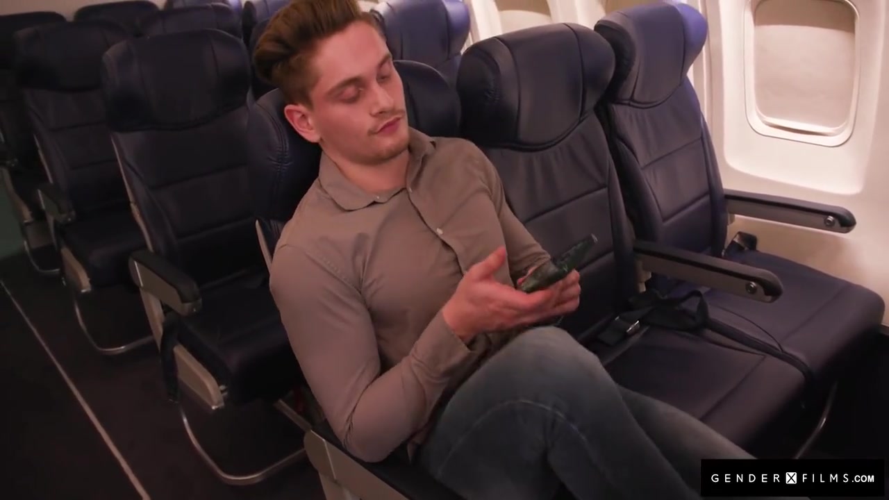 Sexy Trans Stewardess Spitroasted By Hunk & Big Tittied Babe With Ariel Demure