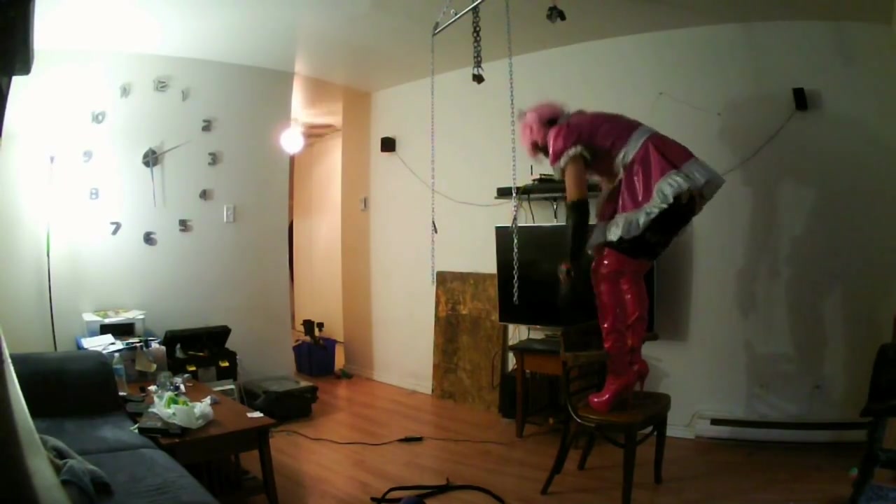 Sissy sluts self bondage suspension