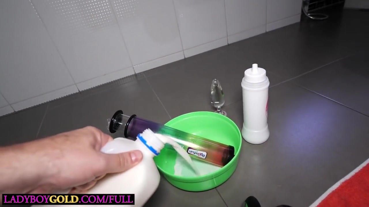 Dee Dee - Squirting Milk From Hot Asian Ladyboy Her Asshole While Fucking Her
