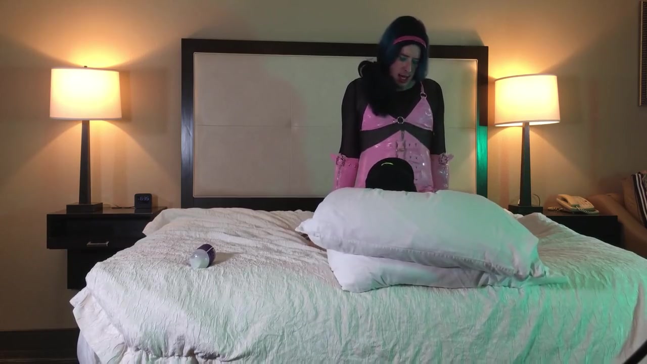 Kelsey Masters - Trans Woman In Chastity Fucked Cowgirl 7 Min