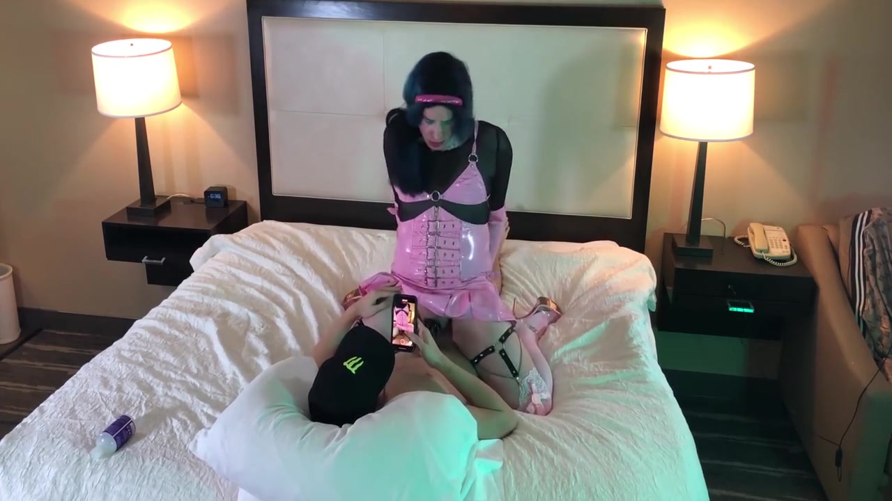 Sexy Trans Woman In Chastity Riding Cock 7 Min - Kelsey Masters
