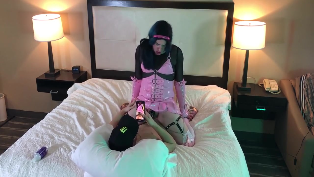 Sexy Trans Woman In Chastity Riding Cock 7 Min - Kelsey Masters