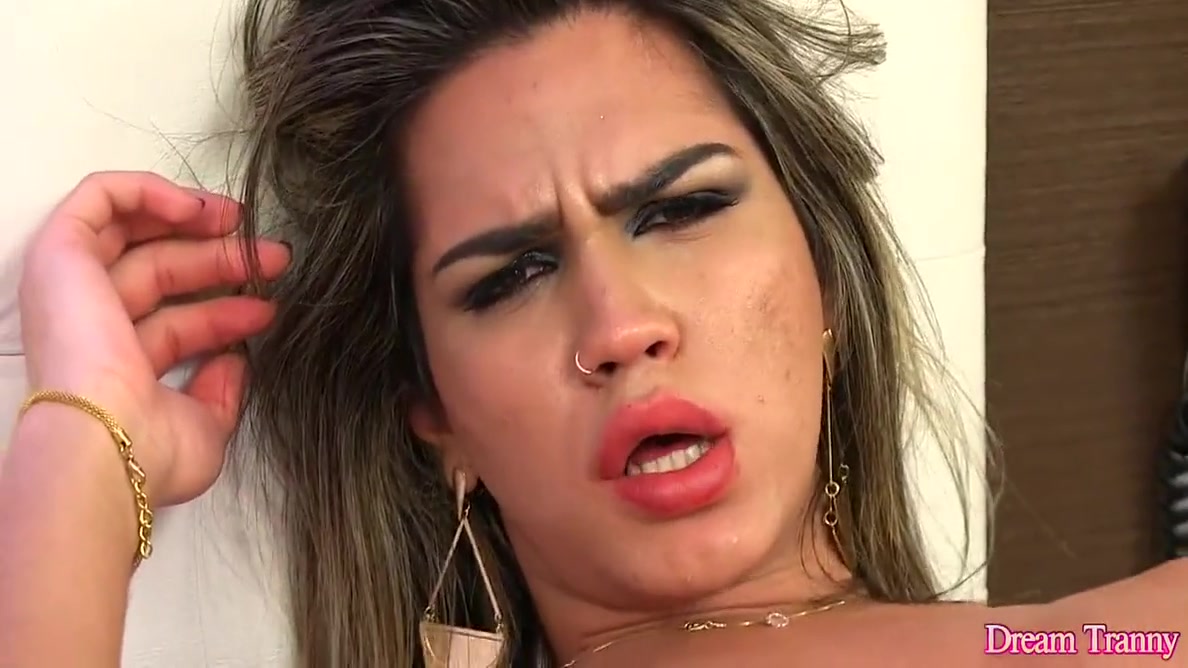Sexy Tranny Strokes Her Shemale Cock For Your Pleasure With Amanda Fialho