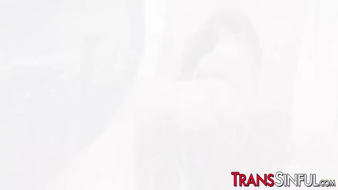 Morena Black And Chad Diamond - Sexy Stockings Tranny Gets Warm Sticky Facial 6 Min