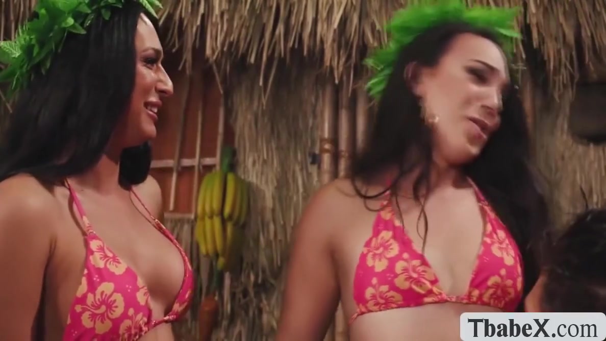 Stranded In Island And Fuck Two Shemale - Cute Guy