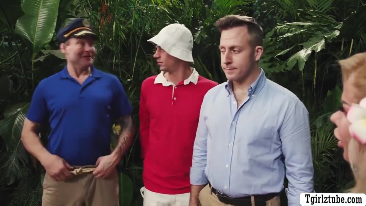 Three Lucky Dudes Meet Gorgeous Ts In The Jungle
