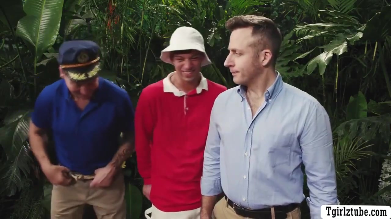 Three Lucky Dudes Meet Gorgeous Ts In The Jungle