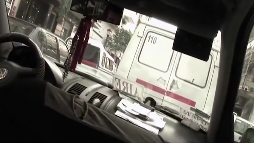 Gorgeous Brunette Shemale Gets A Blowjob From A Dude In A Car