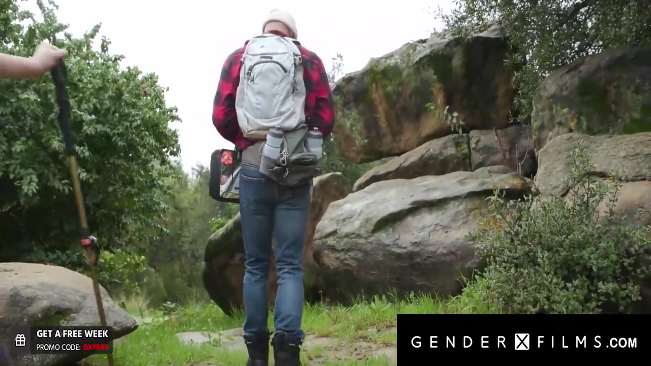 Trans Hottie Smashed Outdoors By Hunk During Camping Trip 9 M - Ember Fiera