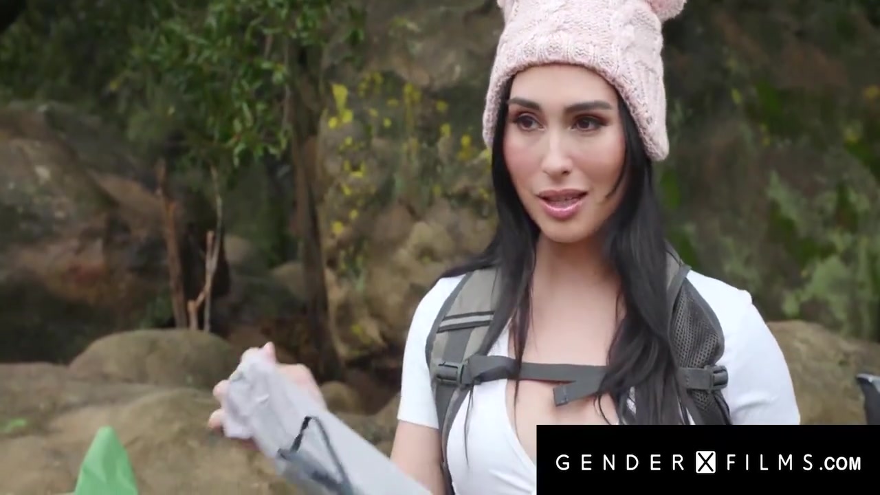 Trans Hottie Smashed Outdoors By Hunk During Camping Trip 9 M - Ember Fiera