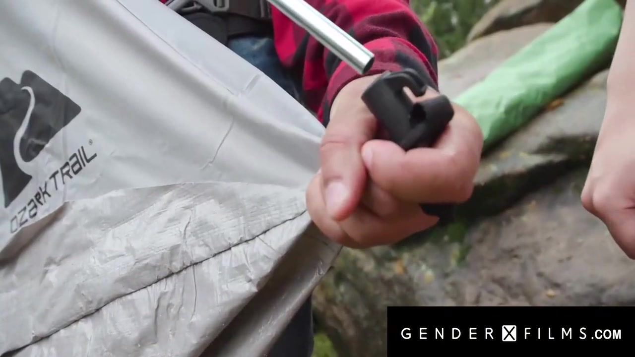 Trans Hottie Smashed Outdoors By Hunk During Camping Trip 9 M - Ember Fiera