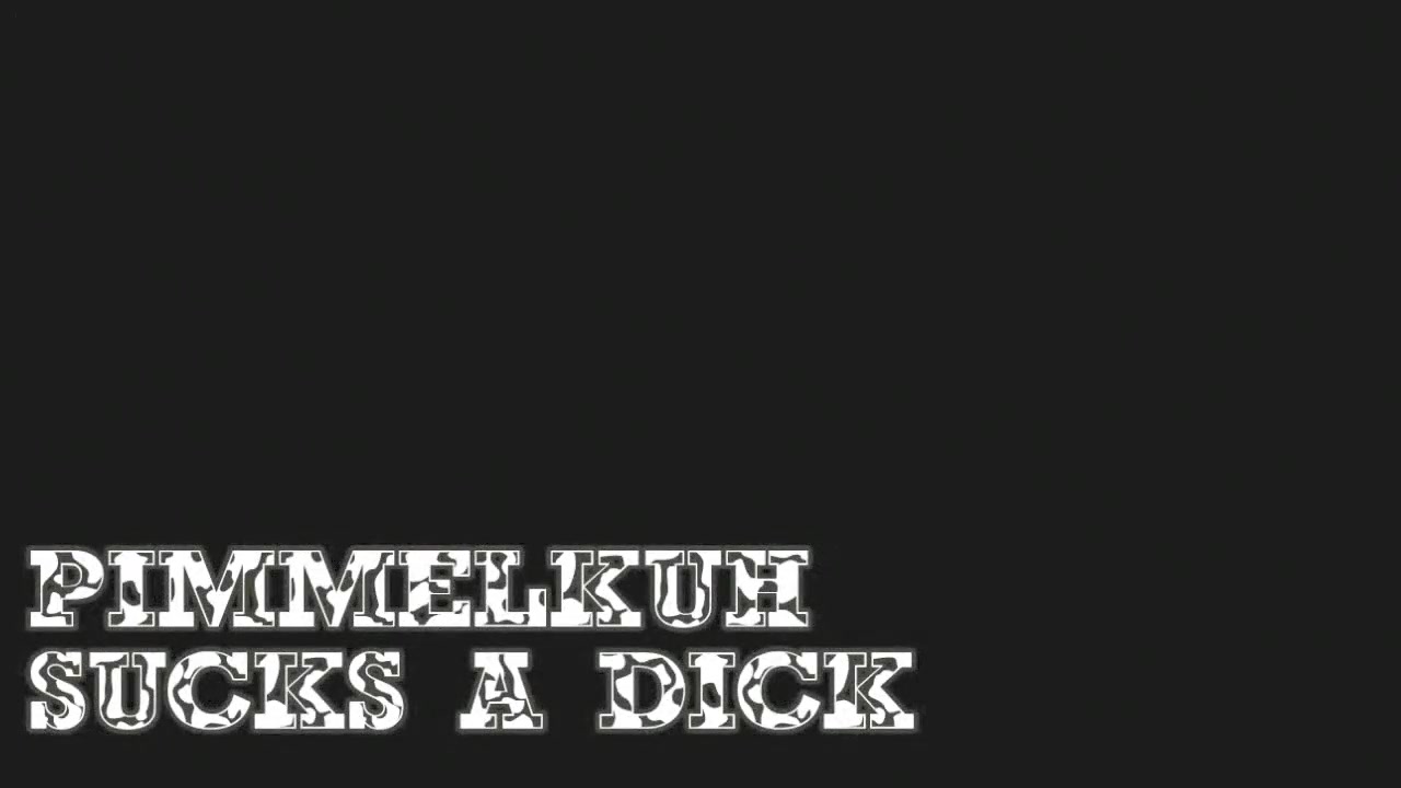 Pimmelkuh sucks a cock