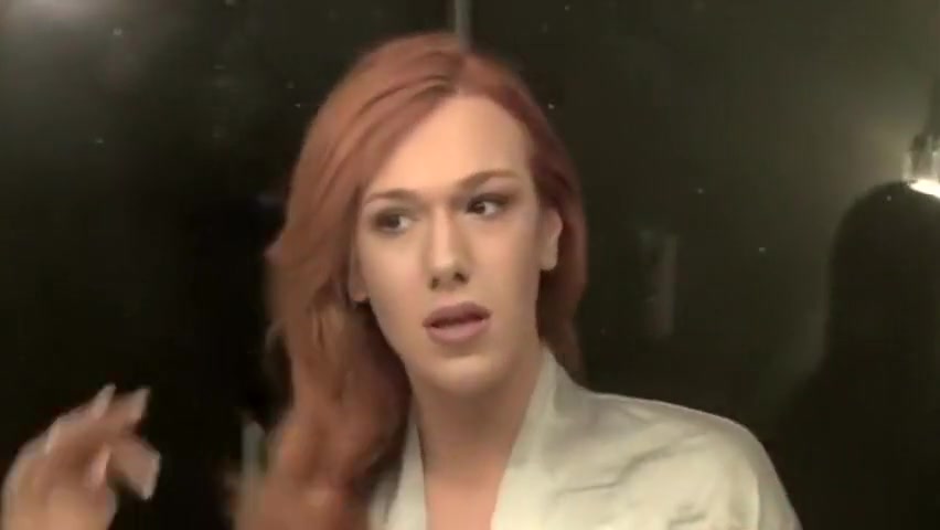 Red Head Beauty Goes In Bed