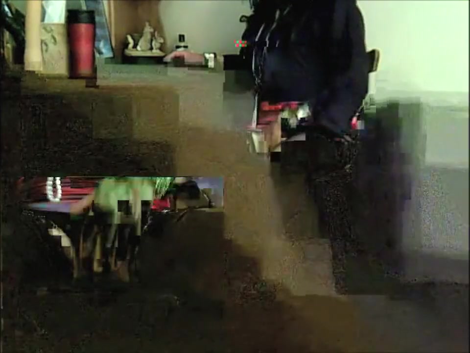 Tranny Cums on Webcam After Riding & Sucking Dildos