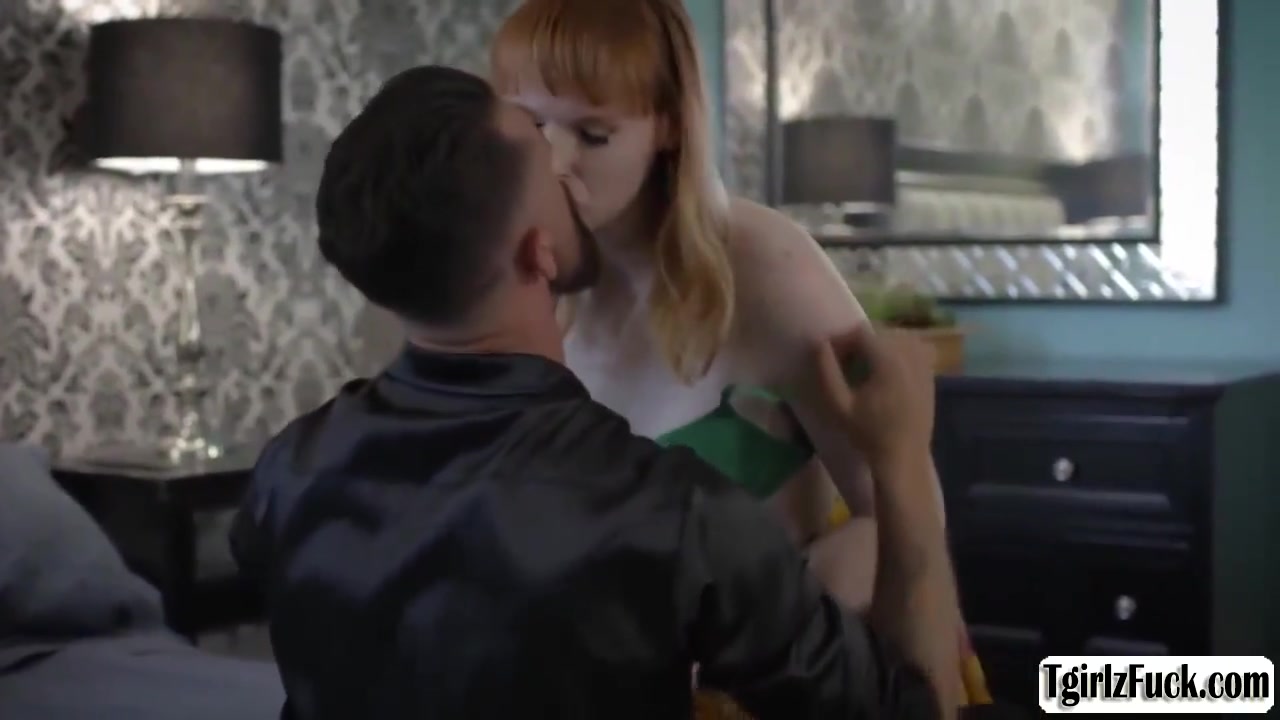 Smalltits Transsexual Asshole Gets Rimjob