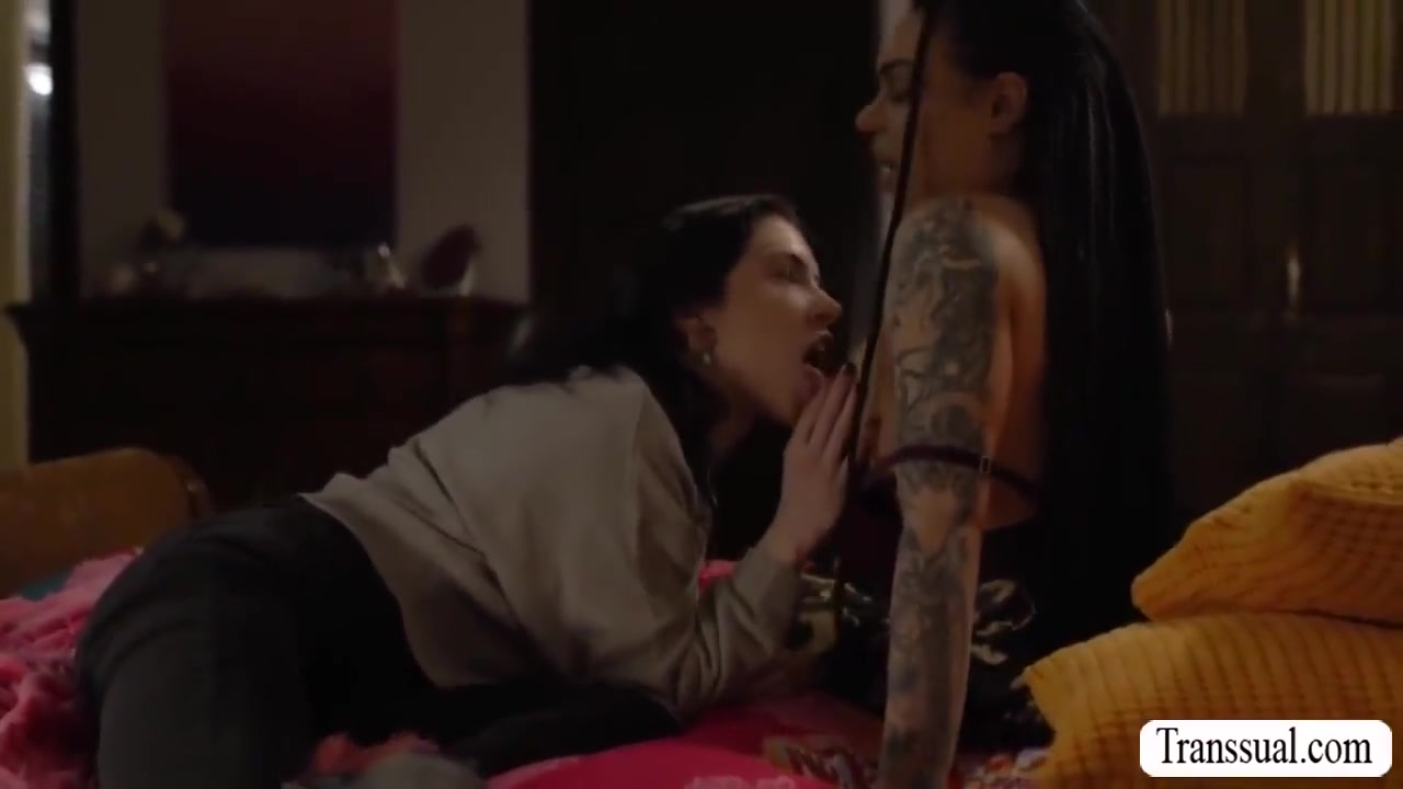 Busty Brunette Fucked By Ts