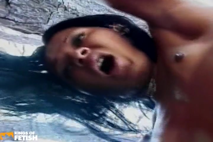 Brunette Shemale Gets Her Big Ass Licked And Screwed By A Dude With Huge Dick Outside
