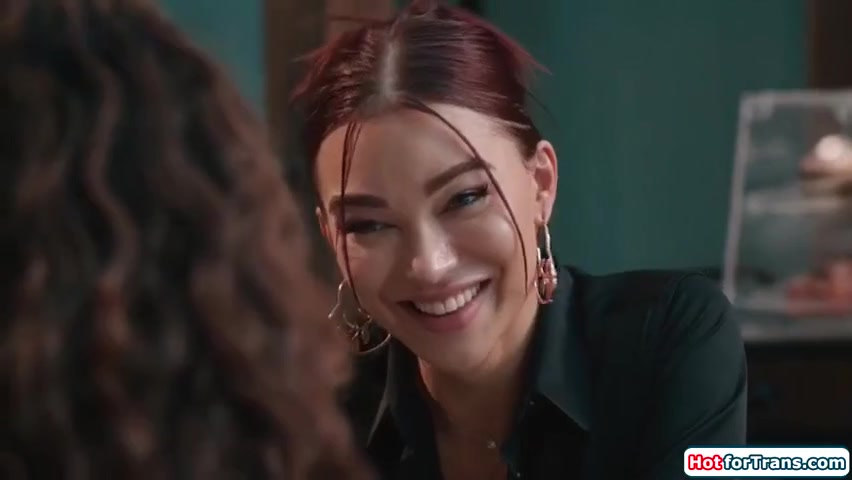 Fucking My Tgirl College Gf In Her Cafe With Big T, Leana Lovings And Emma Rose
