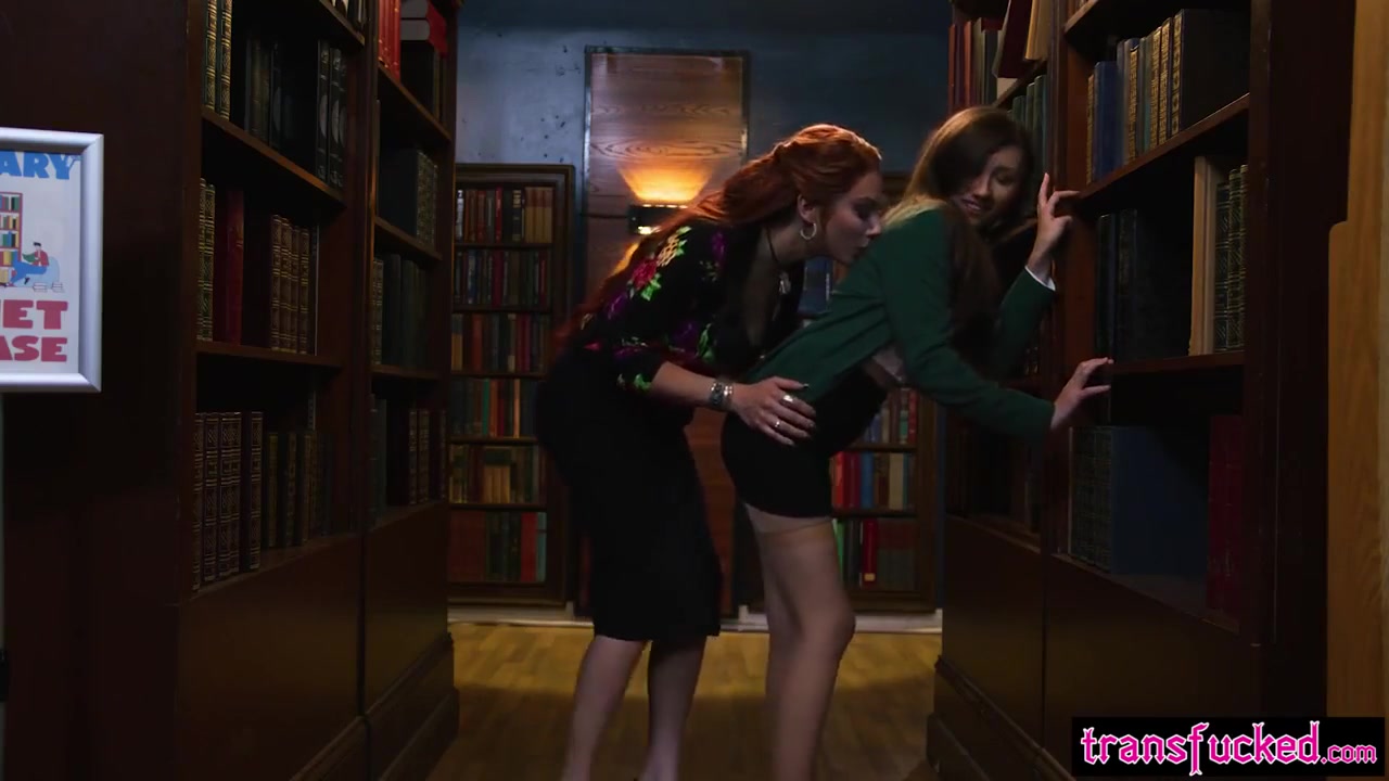 Tranny Fucked Friend In Public Library - Maya Woulfe And Ariel Demure
