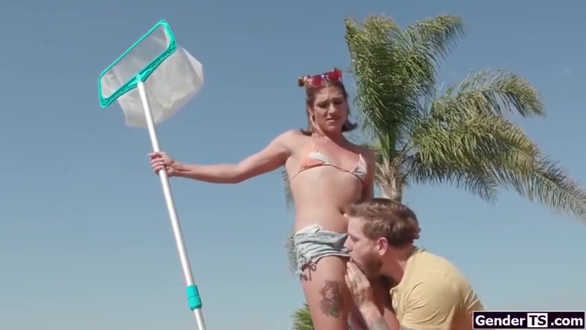 My Shemale Poolgirl Let Me Suck Her Dick - Kalli Grace