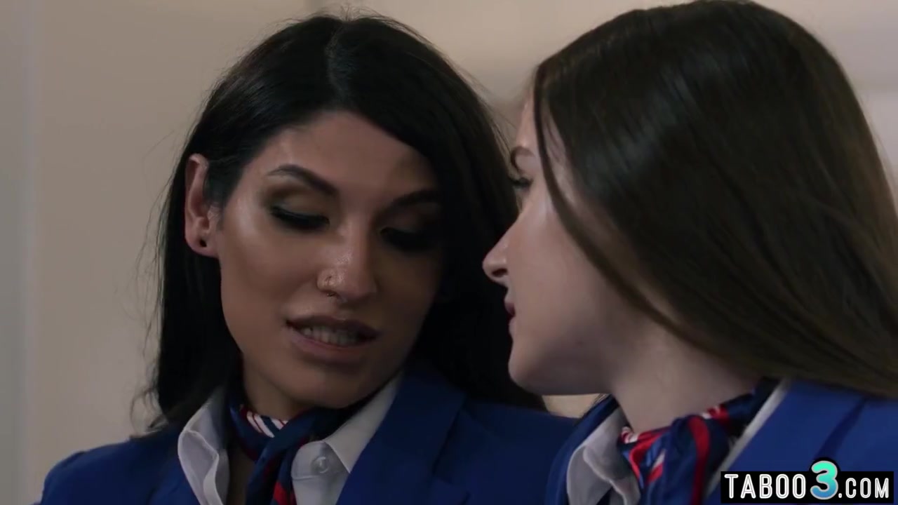 Hazel Moore And Zariah Aura In Tranny Banging A Flight Attendant