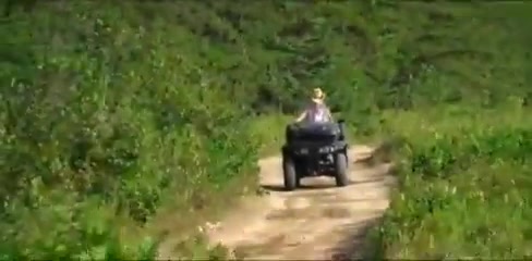 Semale outdoor stroking