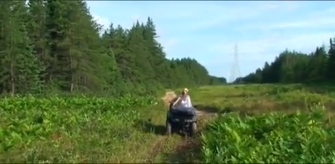 Semale outdoor stroking